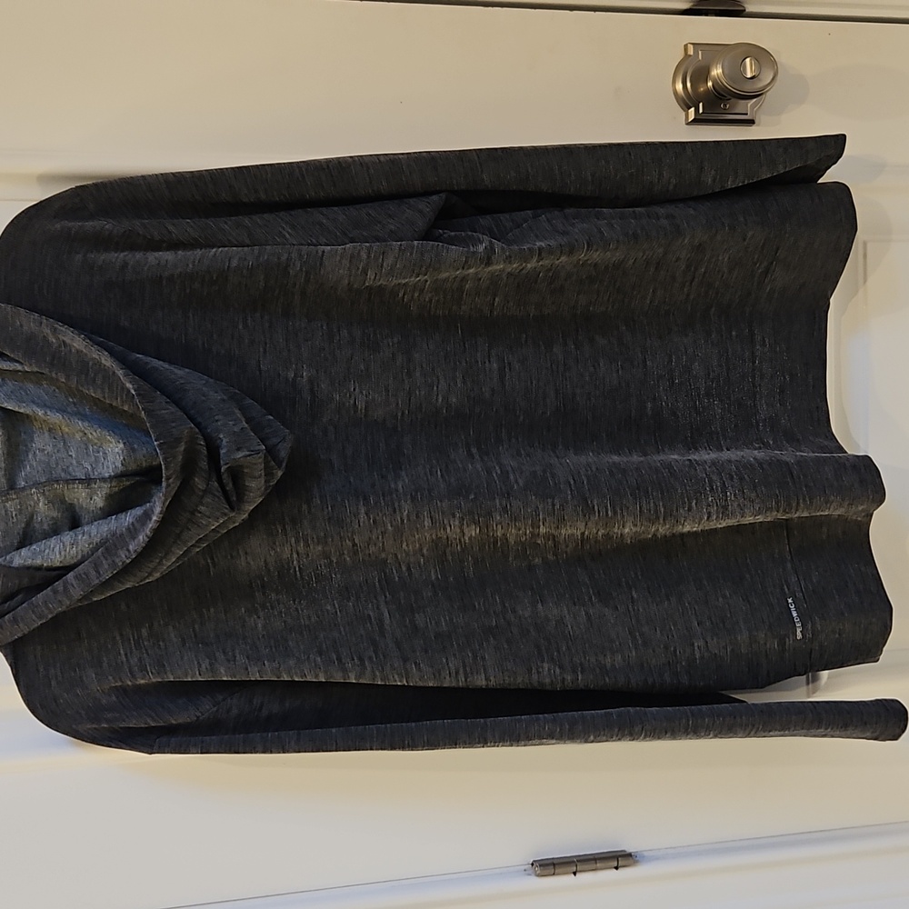 Men's Charcoal Quarter-Zip Hoodie By Reebok - Picture 2 of 3